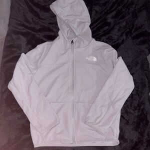 The North Face Light Gray Hooded Jacket